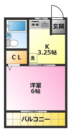 元住吉駅 徒歩10分 2階の物件間取画像